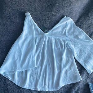 Brand:Abercrombie & Fitch, Size: XS, Sheer,New, Chiffon Fabric, Light Blue